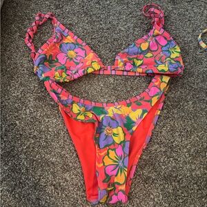 Wild Fable Vibrant Red Bikini Set